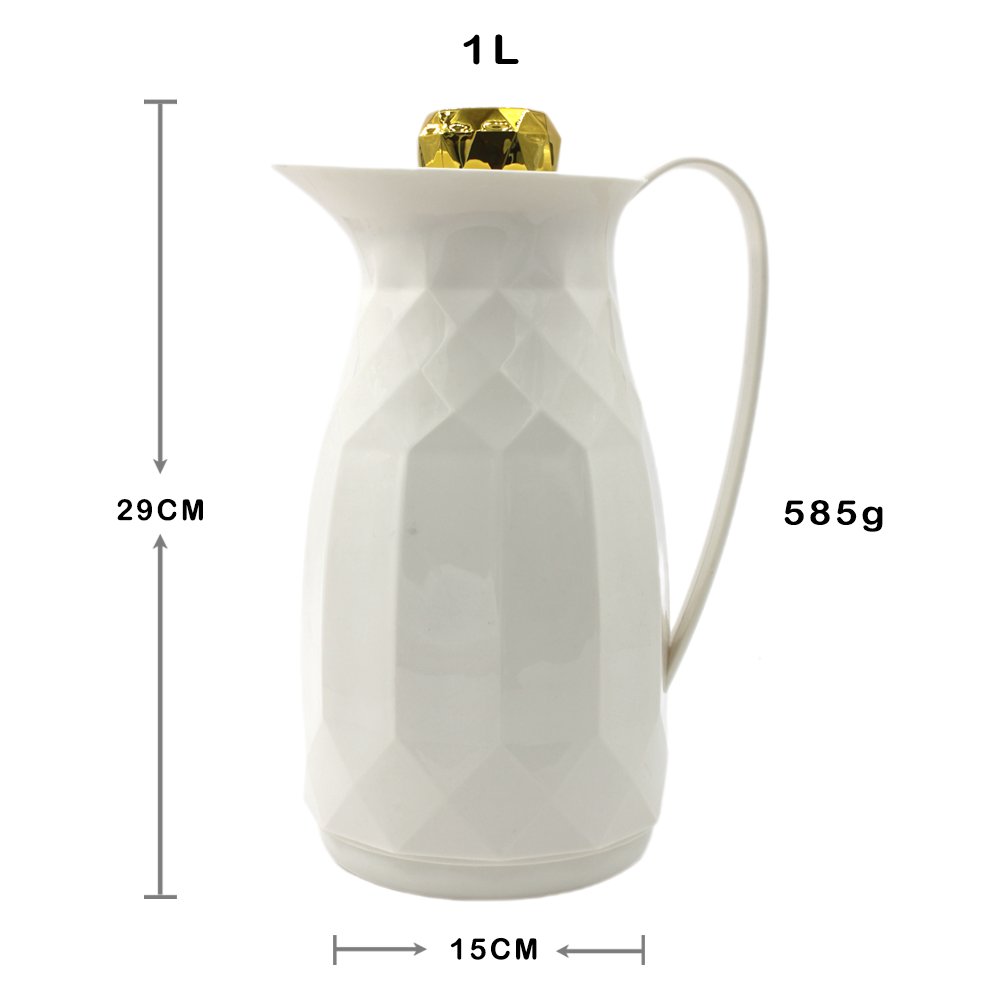 Hobby Lobby HS10 Arabic Plastic Outside Body Glass Liner Coffee Pot Popular Hot Cold Water Vacuum Flask