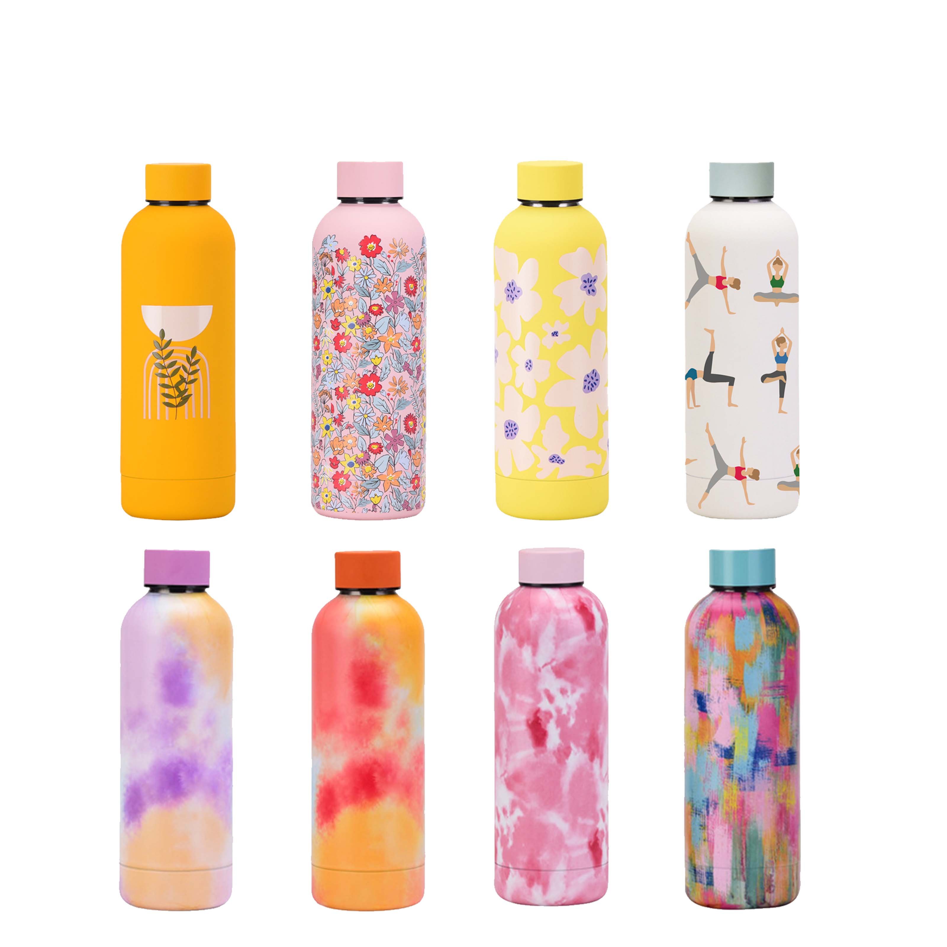 Factory Double Wall Vacuum Flask Narrow Mouth 500ml 750ml Stainless Steel Insulated Water Bottles with Custom Logo