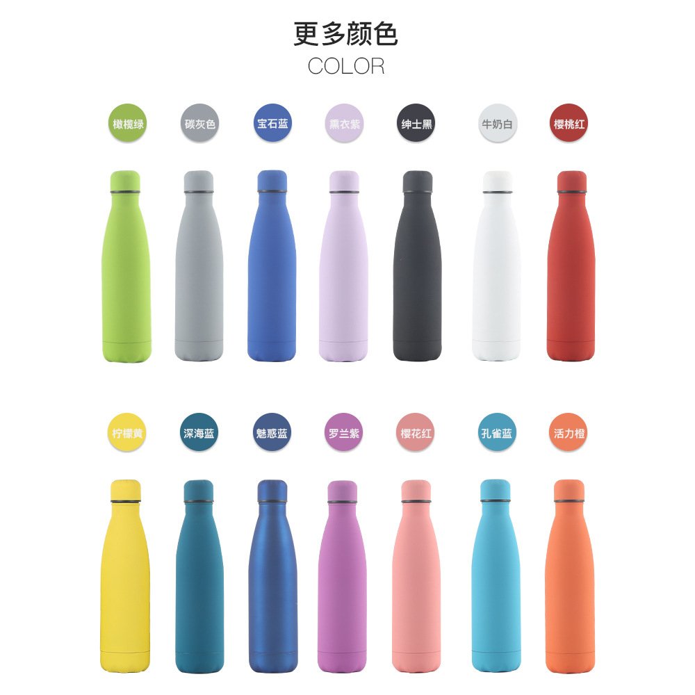 Best Selling Sports Water Cup OEM Custom Eco-Friendly Vacuum Mug Stainless Steel Coke Bottle