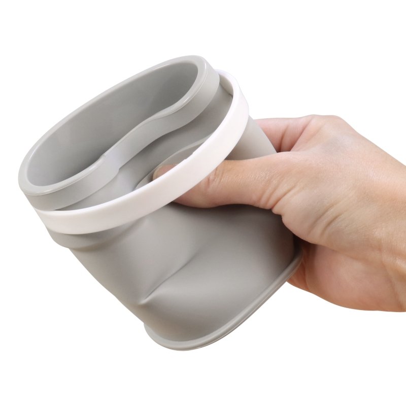Custom Food Grade Pla tinum Silicone Cup Portable Outdoor Folding Pocket Size Collapsible Silicone Travel Cup 350ml Coffee Mug
