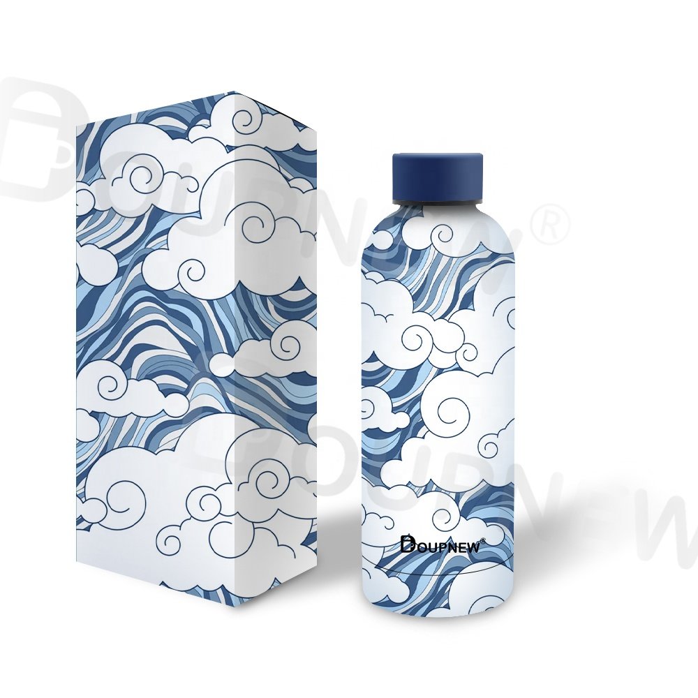 Wholesale Custom 35oz Double Wall Vacuum Flask Children Thermal Insulation Bottle Stainless Steel Reusable White Water Bottle
