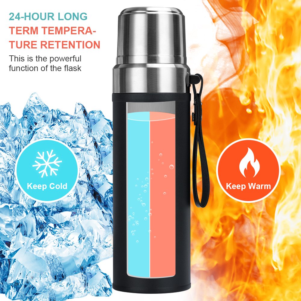 Okadi 800ml Customized Private Label Double Wall 304 Stainless Steel Insulated Vacuum Flask Thermos