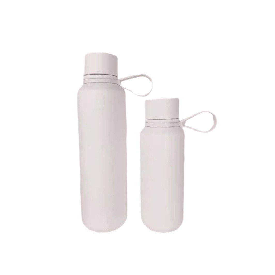 360ml colorful 304 stainless steel matte vacuum insulation water bottle with portable handle