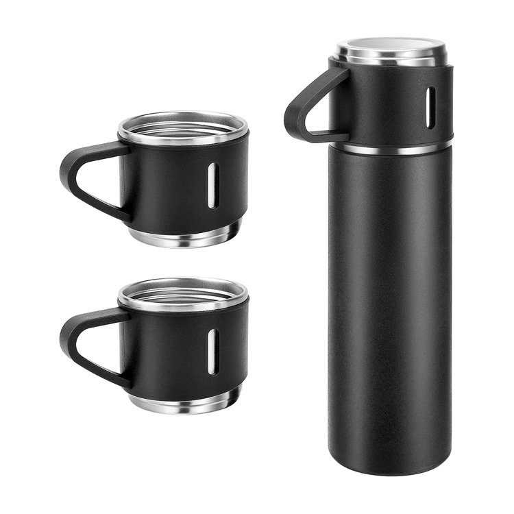 Life Cup Double Wall Water Bottle Powder Coated Straight Thermos Bottle Thermal Travel Cup Stainless Steel Thermos Vacuum Flasks