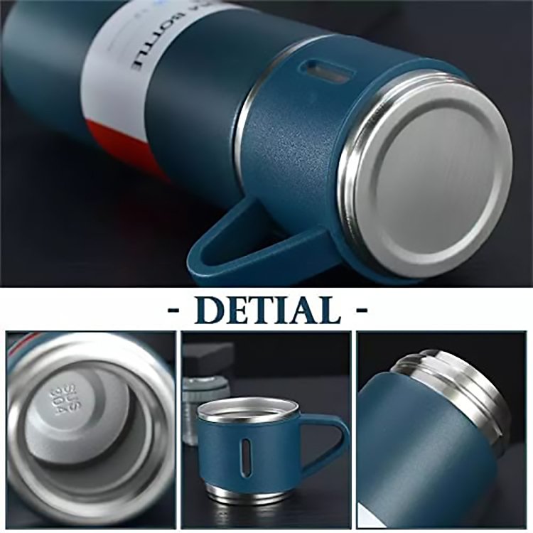 Life Cup Double Wall Water Bottle Powder Coated Straight Thermos Bottle Thermal Travel Cup Stainless Steel Thermos Vacuum Flasks