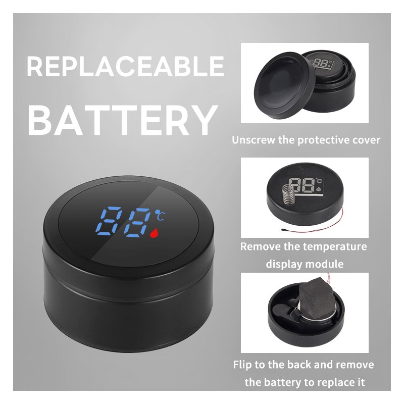 Wholesale 480ml Stainless Steel Reusable Smart LED Temperature Display Vacuum Flask Sport Drinking Tea Water Bottle with Logo