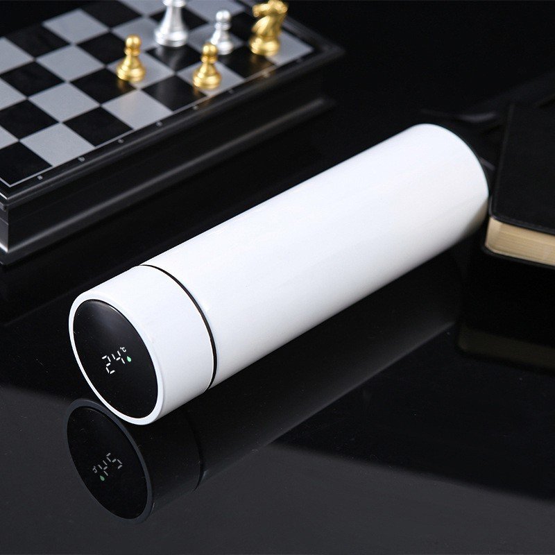 BORGE 500ml Stainless Steel Insulated Vacuum Flasks with LED Temperature Display Reminder