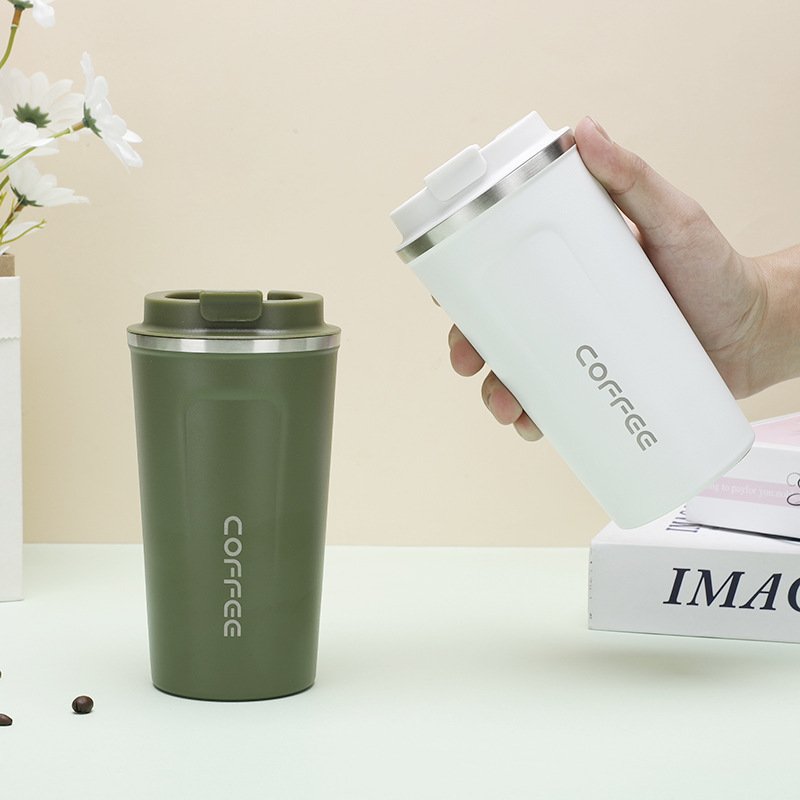 Smart temperature measuring coffee cup 304/316 Stainless Steel Portable mug in car Thermos Cup