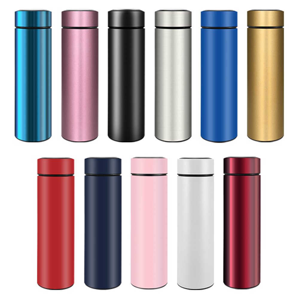 500ml termos smart digital intelligent led temperature insulated vacuum flask thermos water bottle with tea infuser