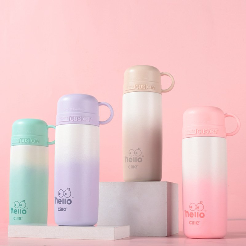 Factory Wholesale Cille Double Wall Vacuum Insulated 316 Stainless Steel Water Bottle Filter Vacuum Flask Tumbler Cup Coffee Mug