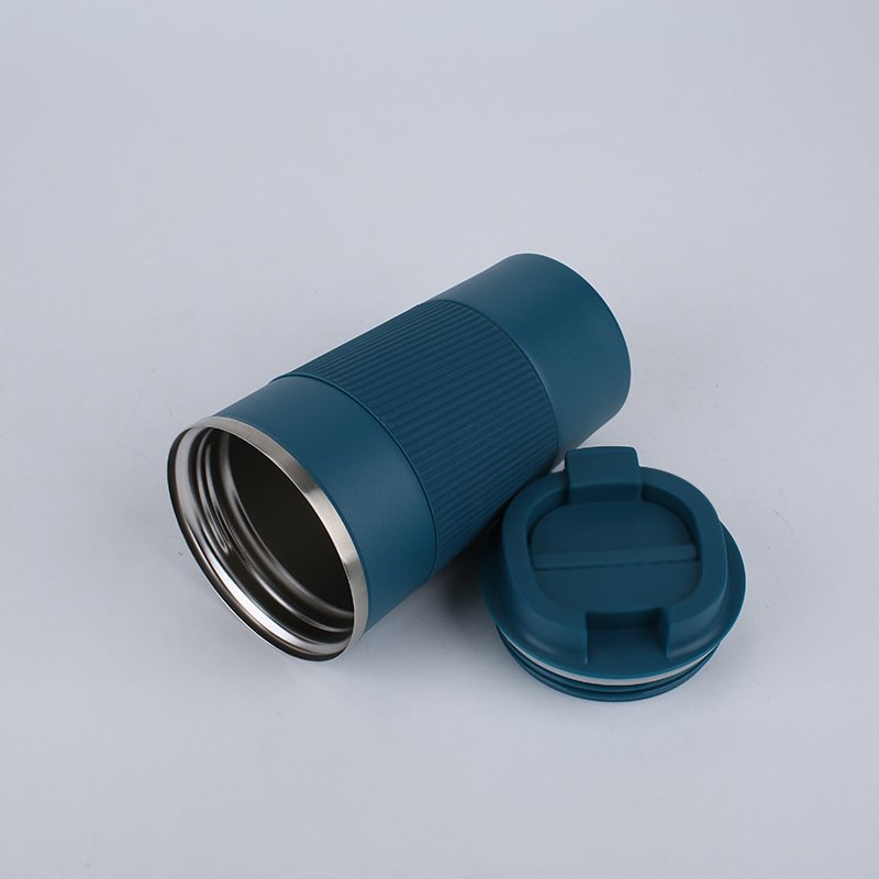 Classic business vacuum coffee cup 510ml 304 stainless steel vacuum travel water bottle with non slip cup sleeve