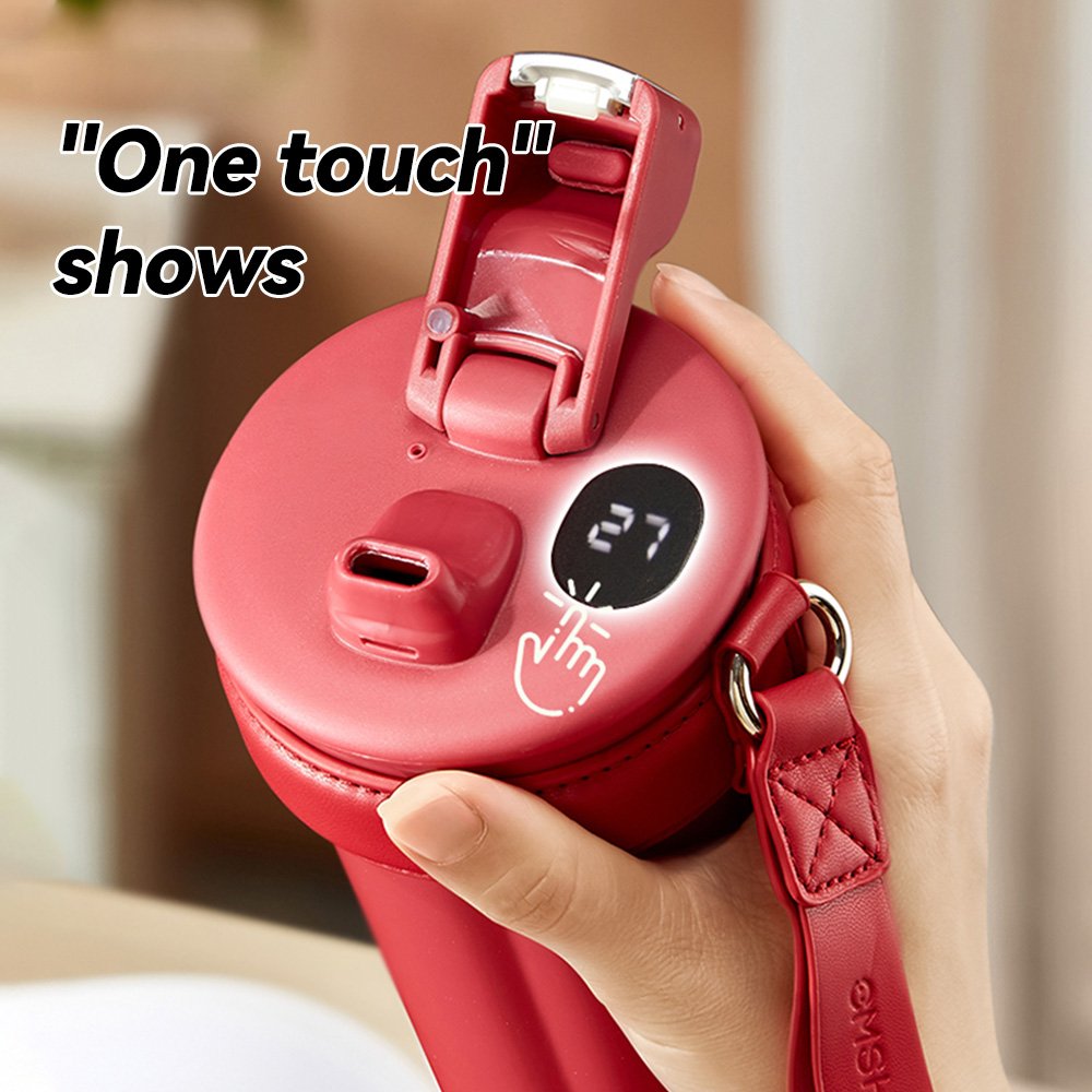 LED 460ml Smart Temperature Display Digital Vacuum Stainless Steel Insulated Thermal Travel Smart Coffee Mug Water Bottle