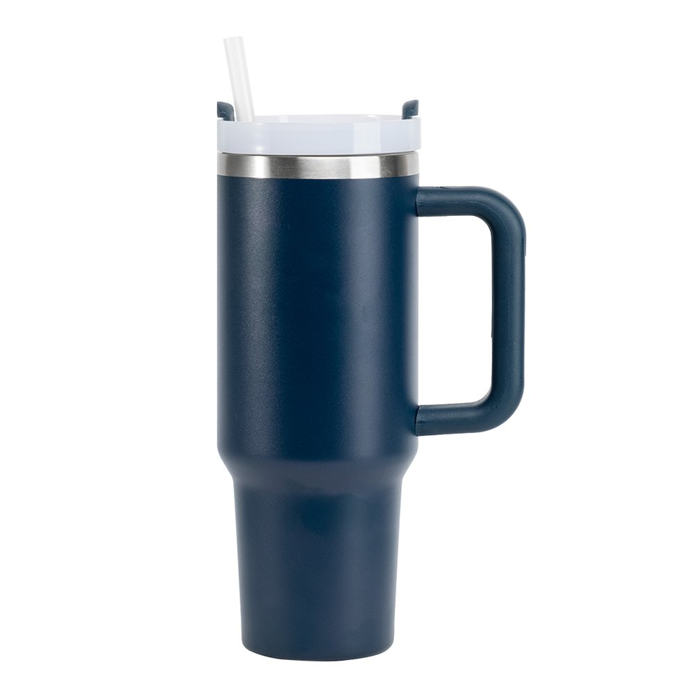 Sublimation Blank 40oz Mug With Handle Custom Stainless Steel Adventure Reusable Vacuum Tumbler In Stock
