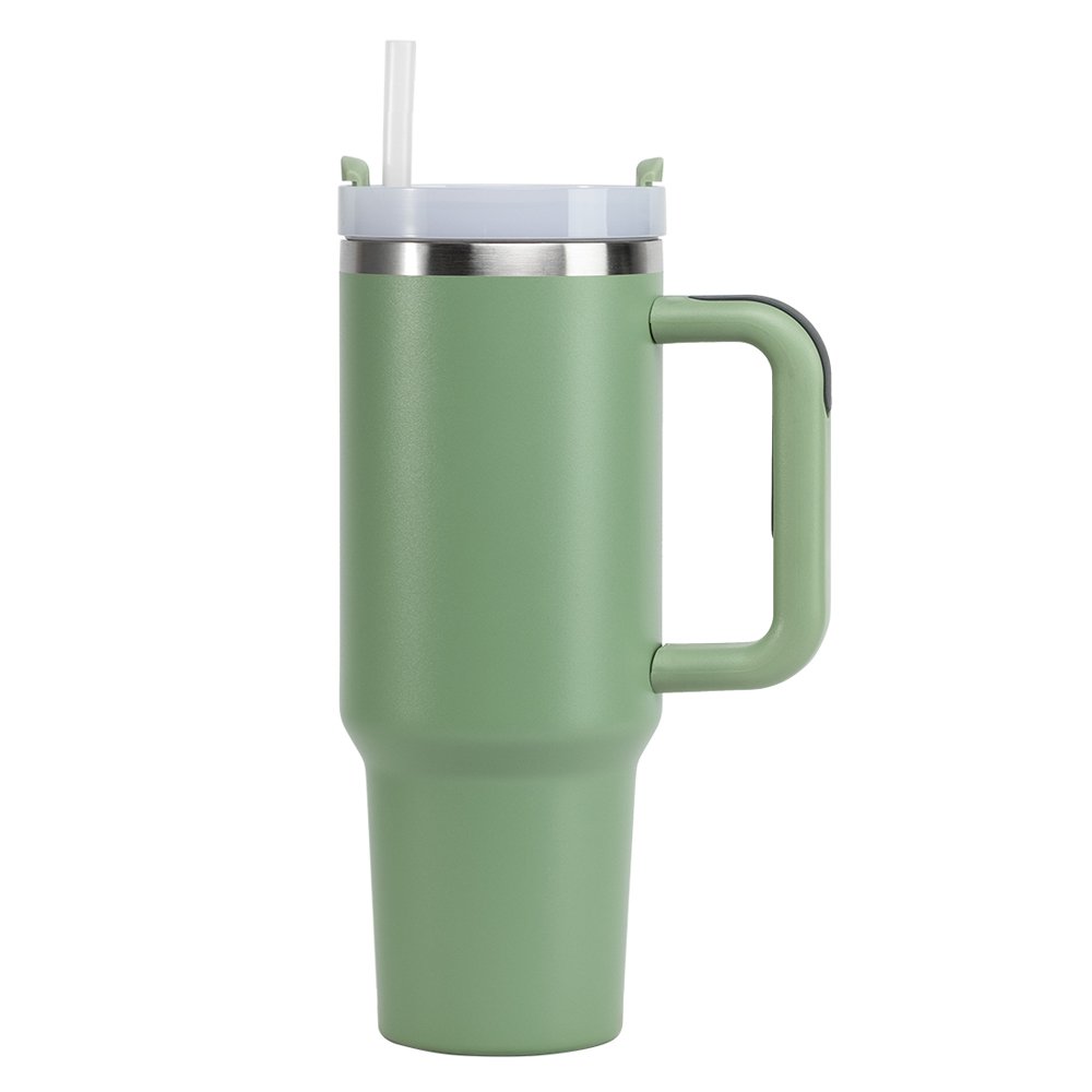 Sublimation Blank 40oz Mug With Handle Custom Stainless Steel Adventure Reusable Vacuum Tumbler In Stock
