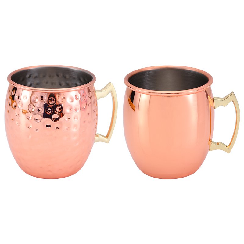 Wholesale Eco-Friendly Stainless Steel Custom Hammer Copper Beer moscow mule copper mug