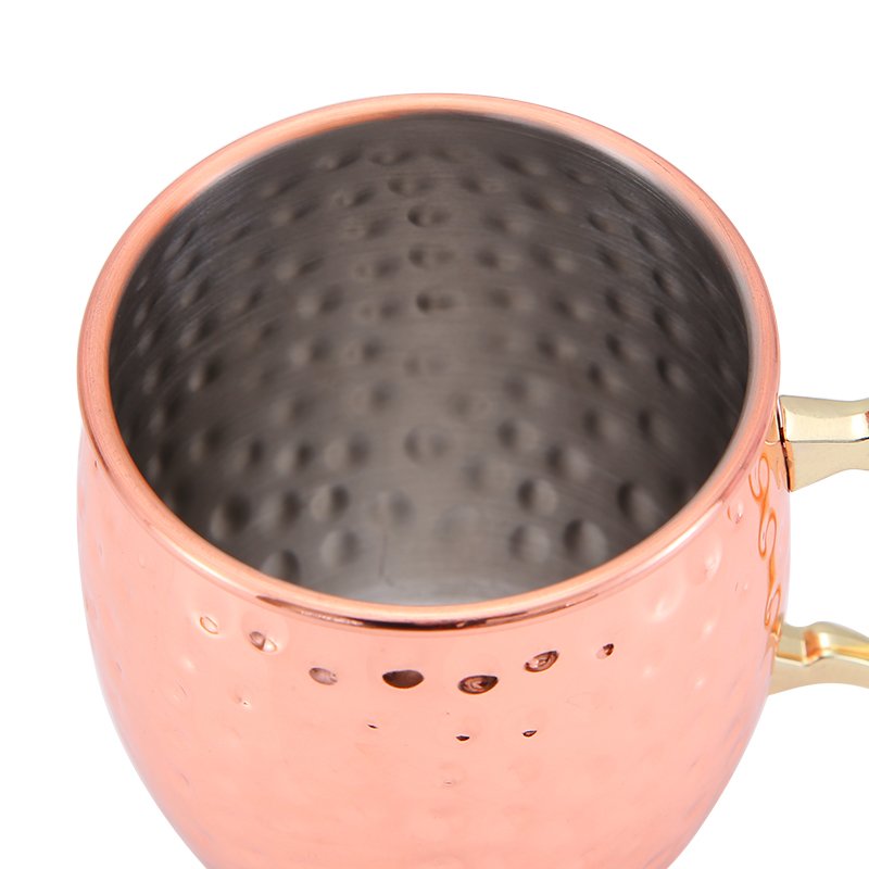 Wholesale Eco-Friendly Stainless Steel Custom Hammer Copper Beer moscow mule copper mug