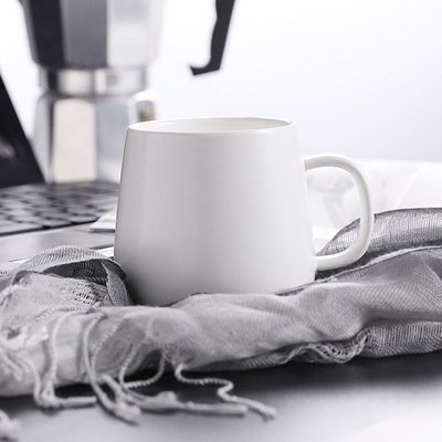 high quality self stirring custom logo printed ceramic coffee mug Smooth Ceramic with Modern Design