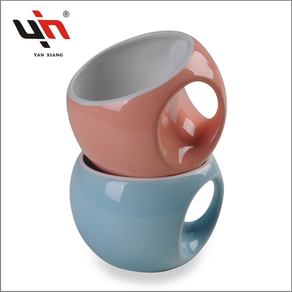 2024 Hot Yanxiang Ceramic Mug Stoneware Coffee Milk Cup Red Pottery Mug Ceramic Mug For Wedding