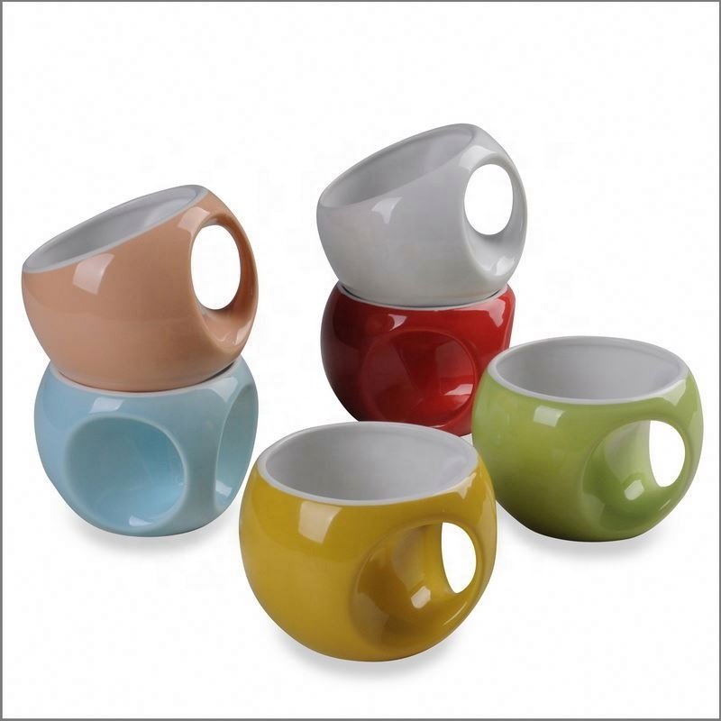 2024 Hot Yanxiang Ceramic Mug Stoneware Coffee Milk Cup Red Pottery Mug Ceramic Mug For Wedding