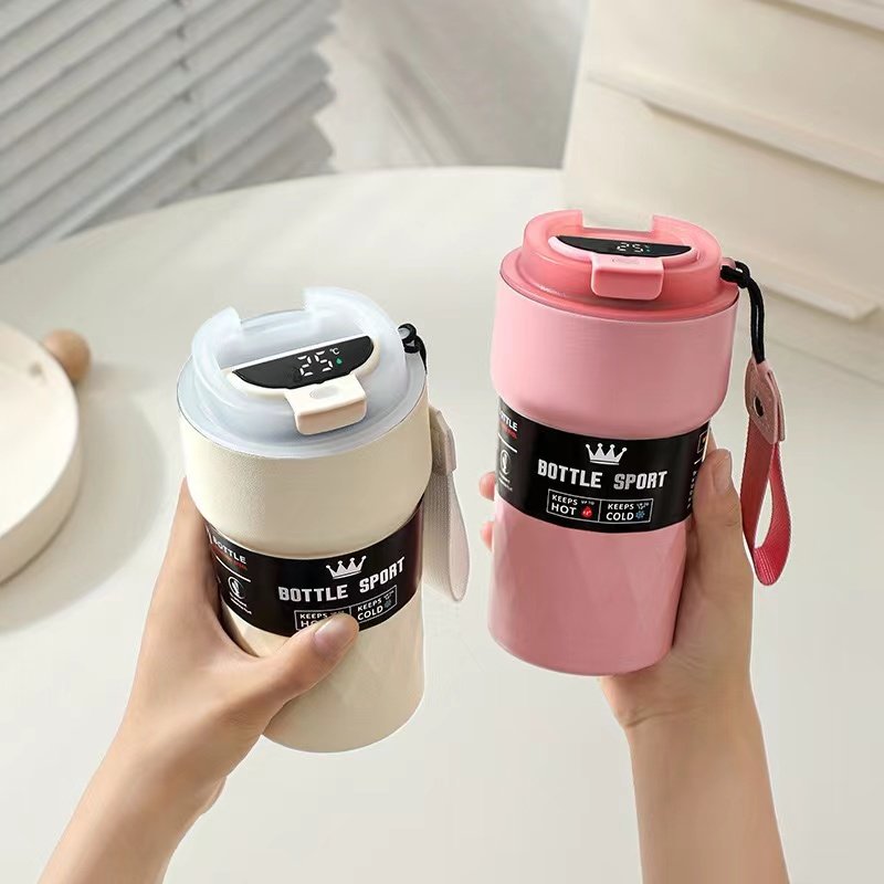 510ml Insulated Travel Mug Tumbler with Straw and Lid Double Wall Vacuum Sealed Stainless Steel Cups