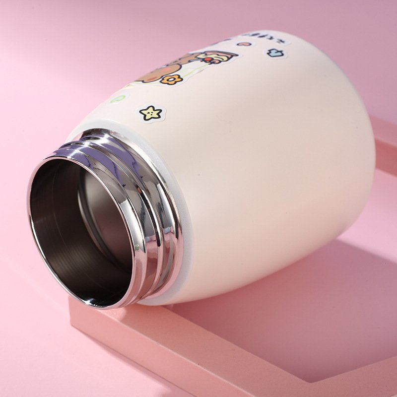 350ml mini tomatodos kawaii children gourd enfant double wall vacuum stainless steel insulated water bottle with straw