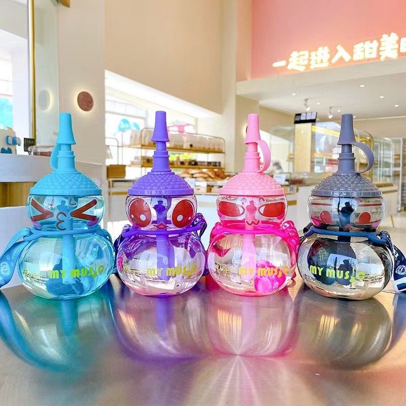 Creative gourd water cute cup children's straw cup personalized fall-resistant portable cup summer trend water bottle