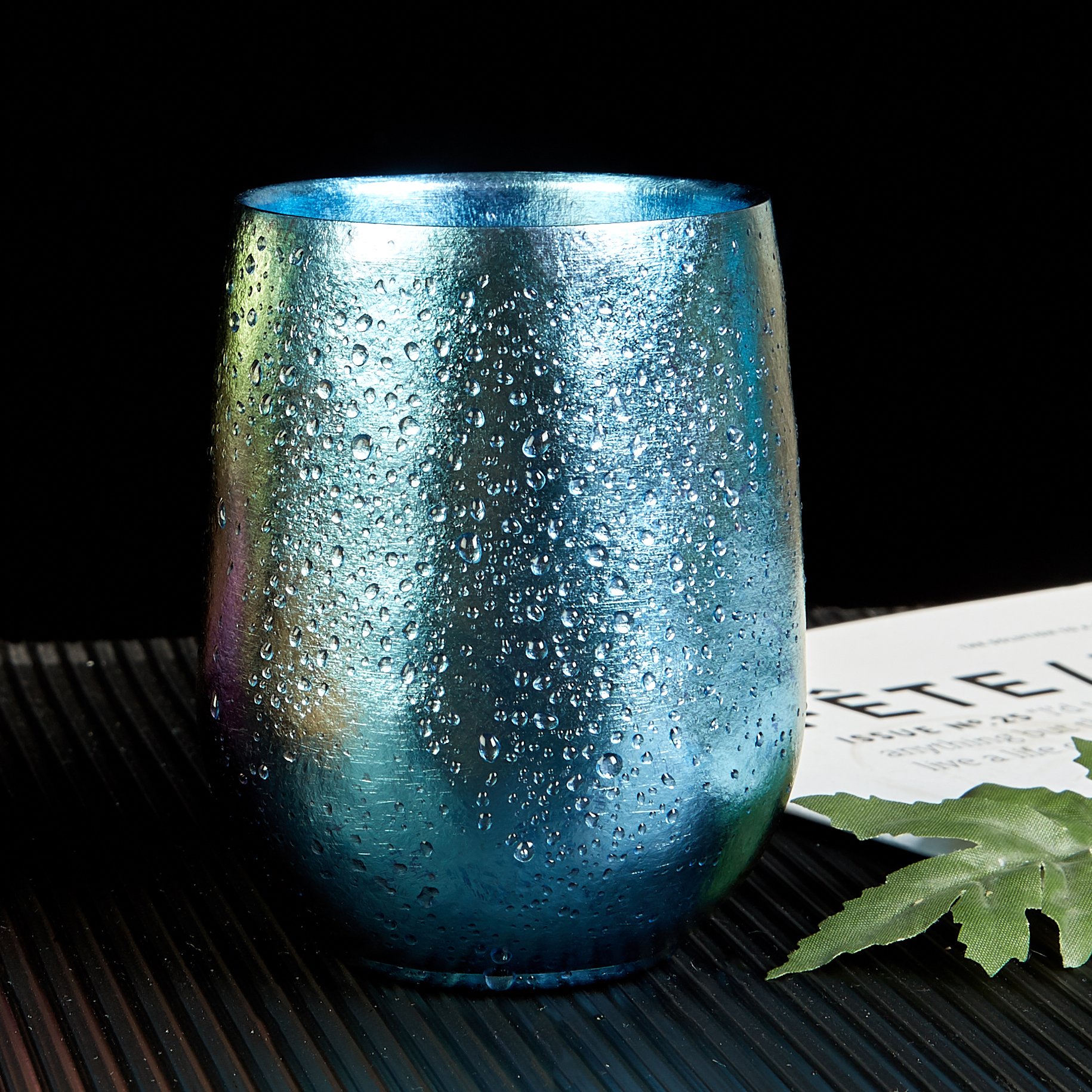Hot Sale Colorful Double Wall Titanium Mug Eco-Friendly Metal Drinking Cup for Bars and Cocktails Free Samples Quick Delivery