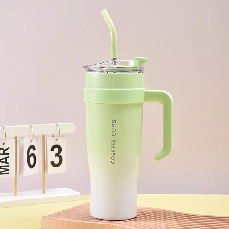 Custom Tumbler 40 Oz Stainless Steel Vacuum Insulated Metal Travel Mug Temos Coffee Cup 40oz Tumbler With Handle Logo