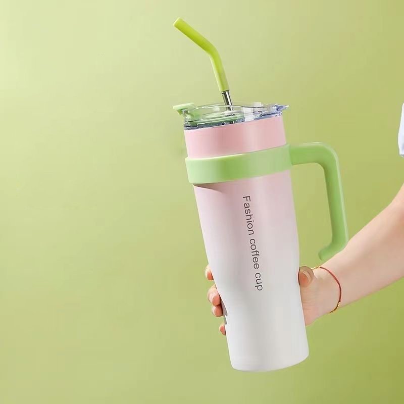 Custom Tumbler 40 Oz Stainless Steel Vacuum Insulated Metal Travel Mug Temos Coffee Cup 40oz Tumbler With Handle Logo