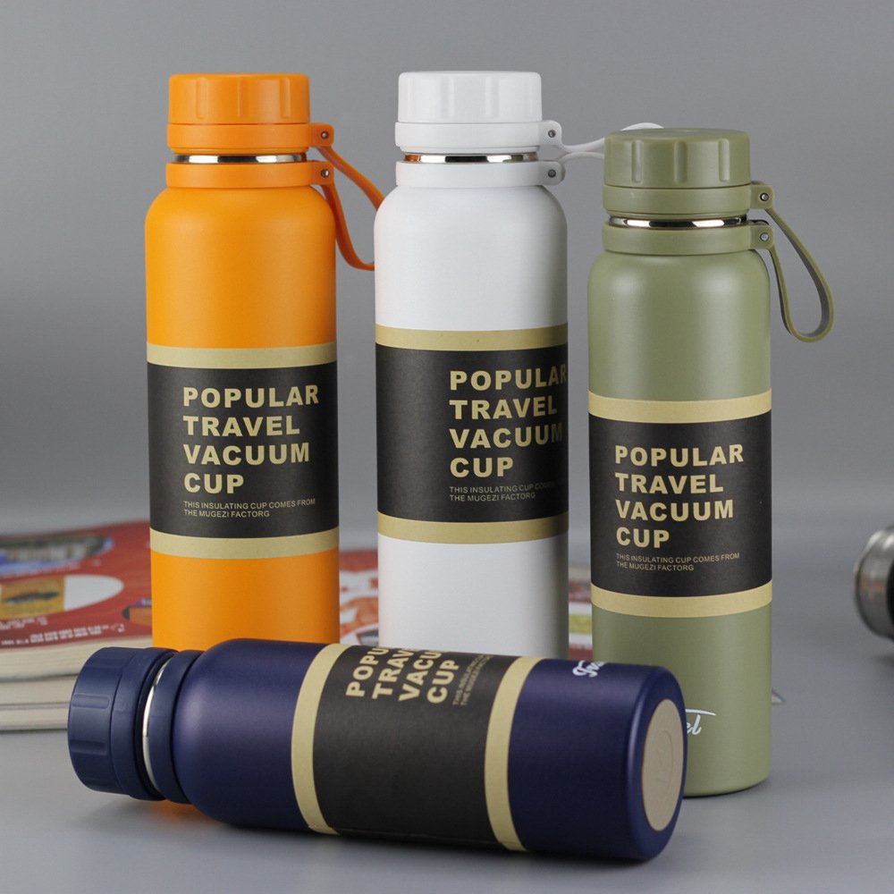 Wholesale Stainless Steel 304 Water bottle Tumbler Sport Vacuum Flask Portable Power Coating Vacuum Cup Travel Thermos Bottle