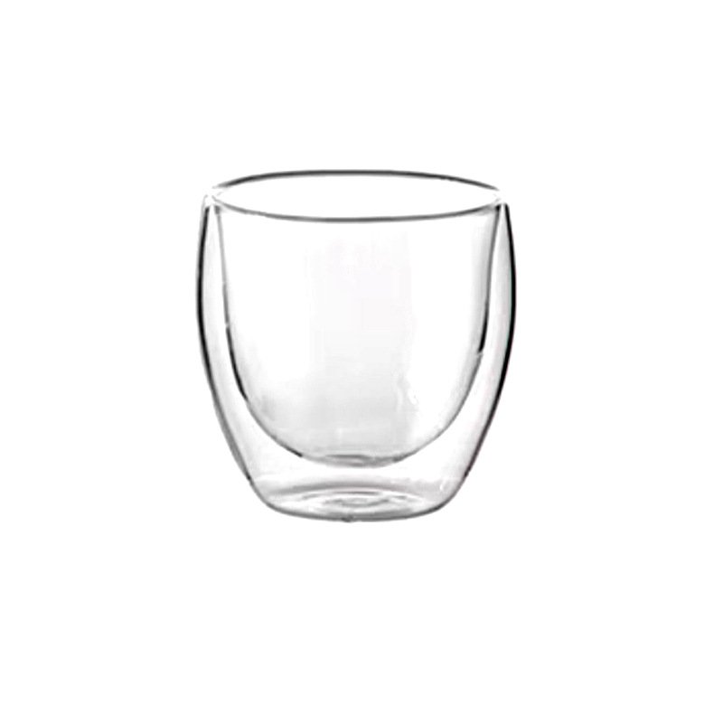 Double Wall Insulated Clear Glass Coffee Cup Thermal Latte Espresso Mug Glassware Gift for Christmas Birthday