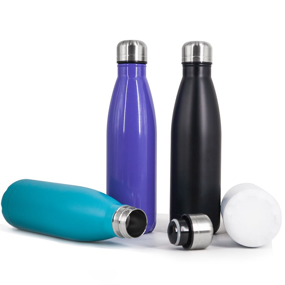 500ml Leakproof Double Wall Vacuum Insulated Water Bottle Thermal Flask Cola Shape Stainless Steel Water Bottle
