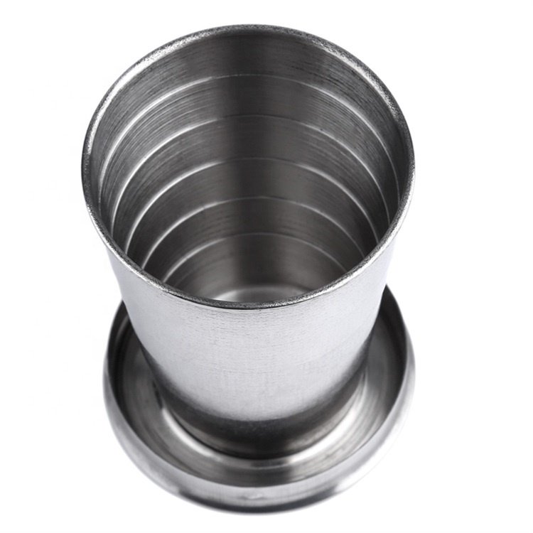 Personalized Foldable 150ml Travel Mug Stainless Steel with Lid