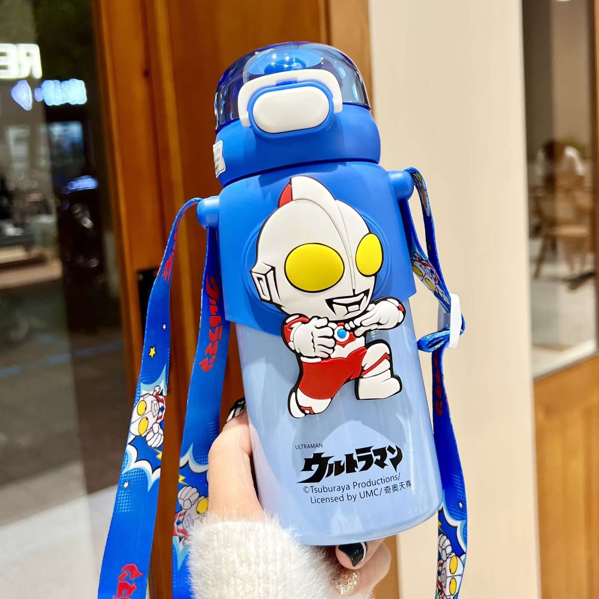 Sanrioed Hello KT Kuromi Cinnamoroll Pachacco Straw Cup Large Capacity Water Bottles for Kid Travel Portable Water Cup