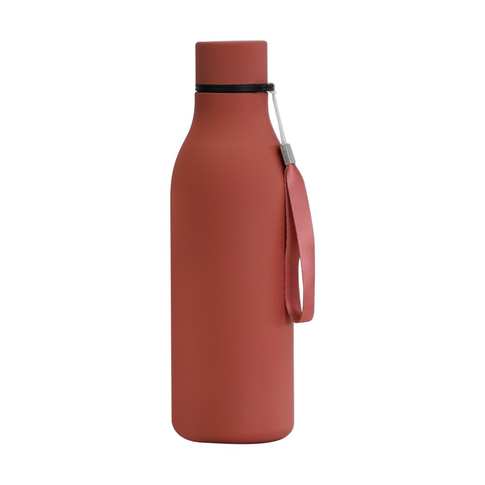 Factory Wholesale Eco Friendly Products 2024 Rubber coated Slim Water Bottle For Students Stainless Steel Travel Tumbler 17oz
