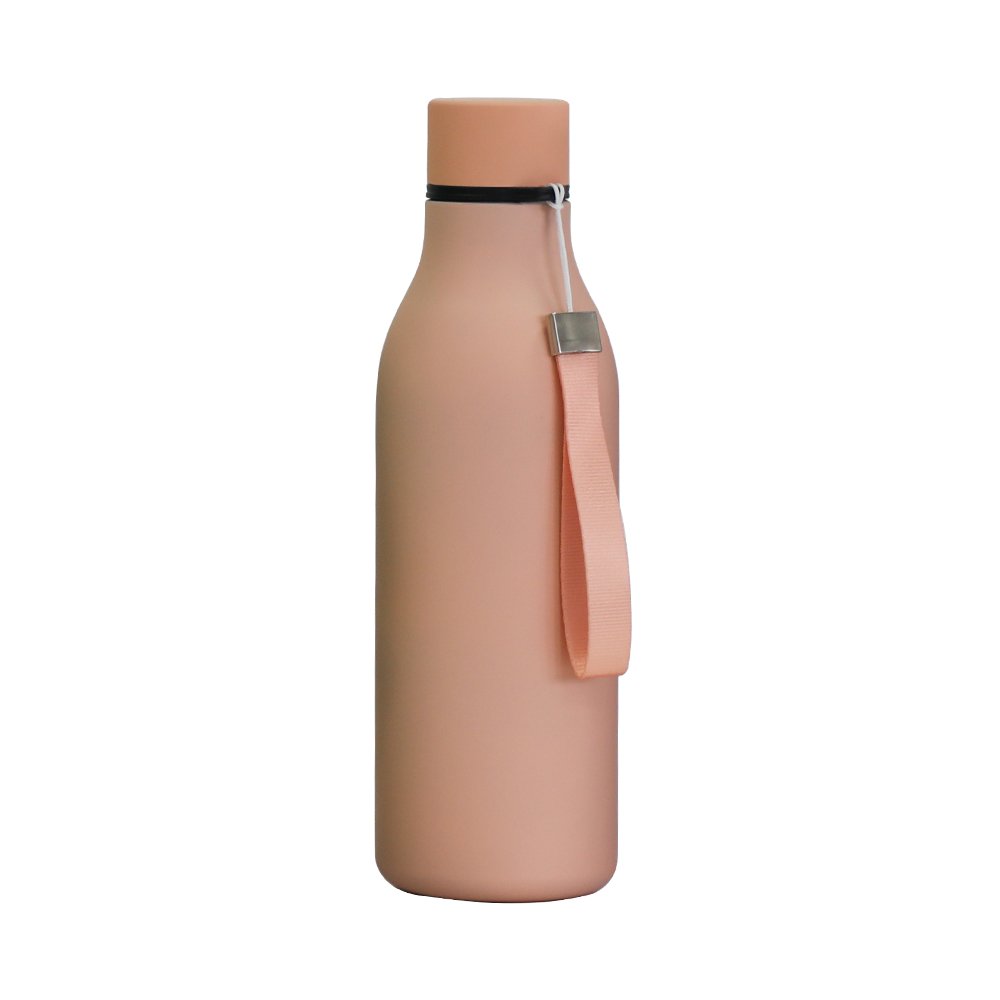 Factory Wholesale Eco Friendly Products 2024 Rubber coated Slim Water Bottle For Students Stainless Steel Travel Tumbler 17oz