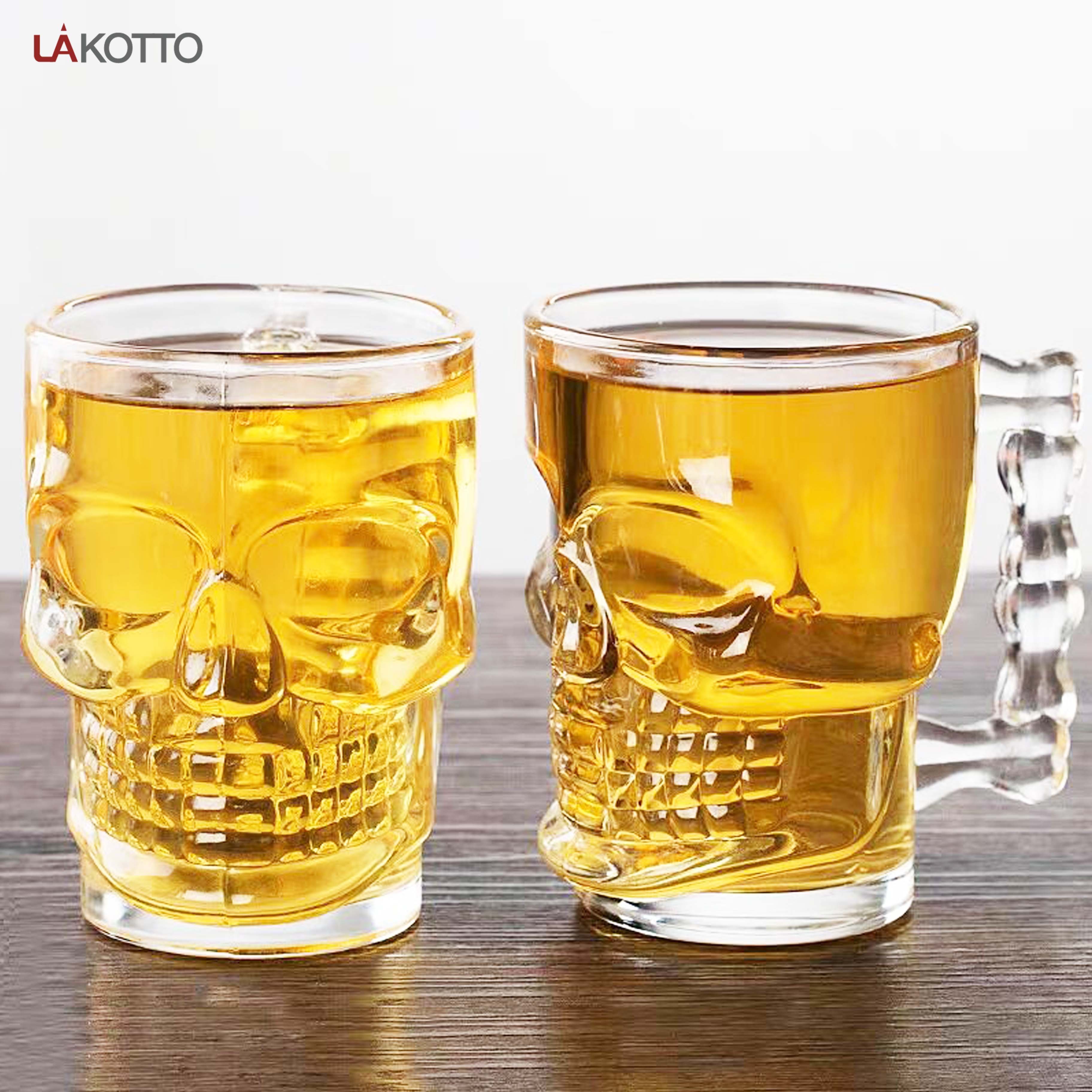Pirate skull Partner Mug manufacture Bar glasses 535ml beer glass cup skull beer glass beer mug wholesale clear mugs