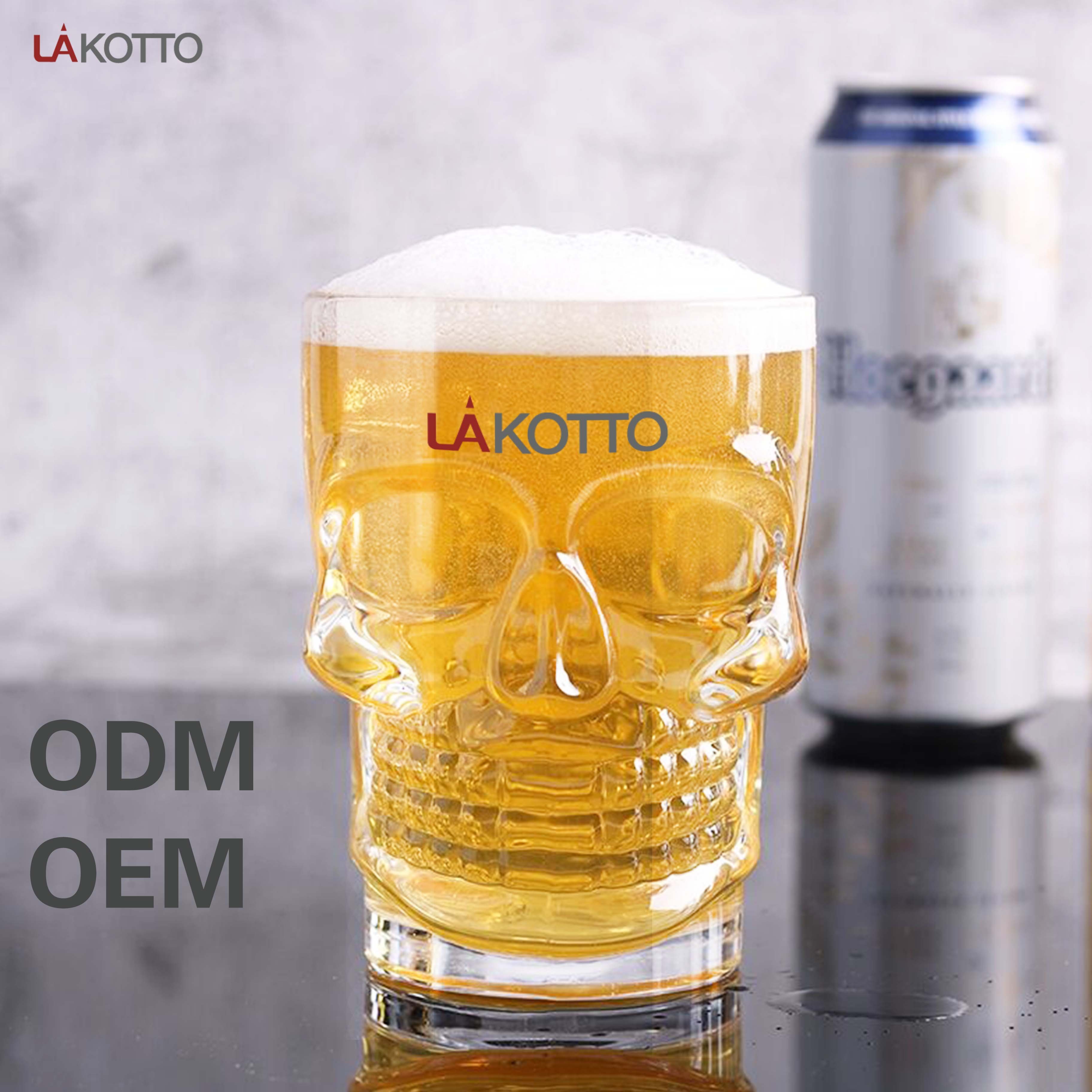 Pirate skull Partner Mug manufacture Bar glasses 535ml beer glass cup skull beer glass beer mug wholesale clear mugs