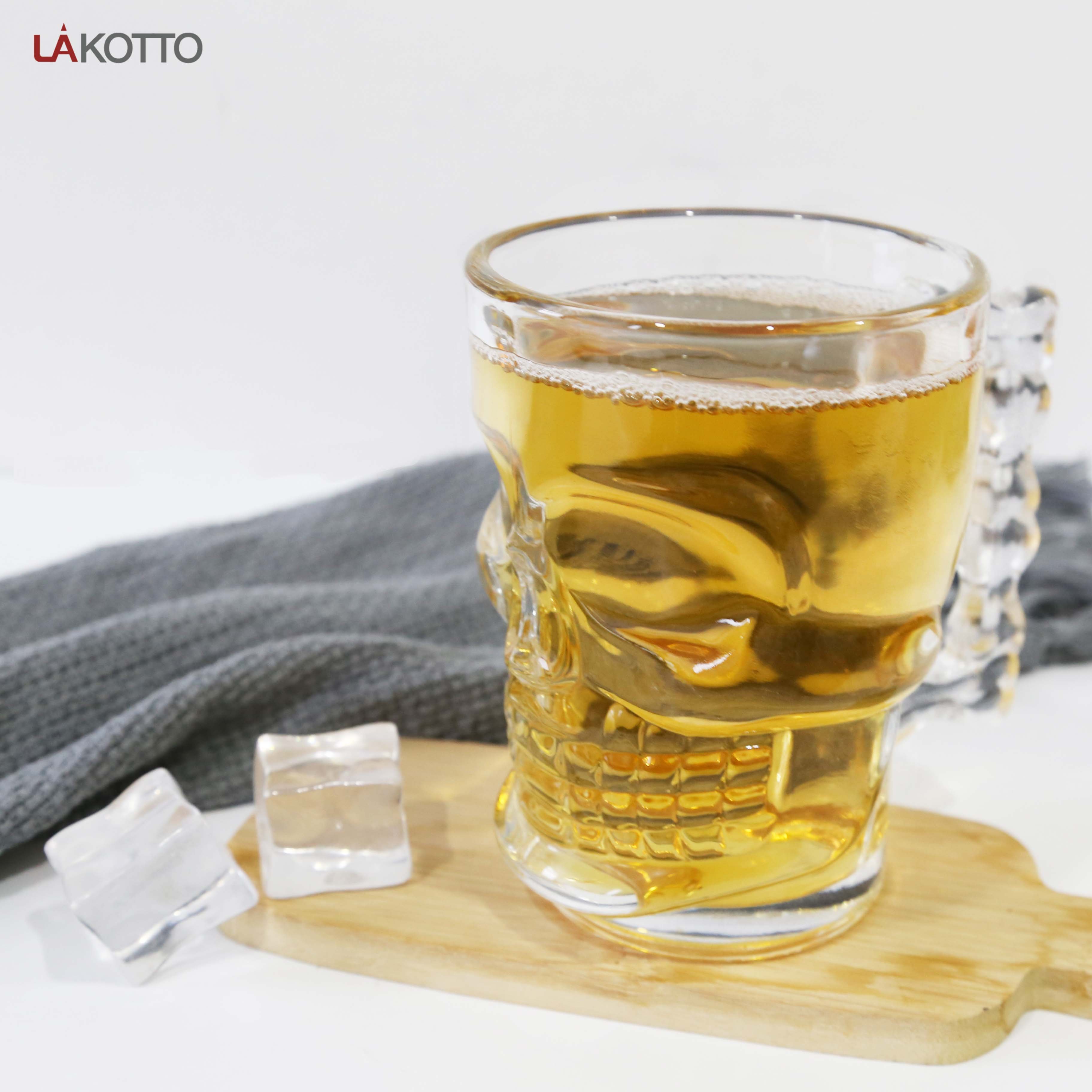 Pirate skull Partner Mug manufacture Bar glasses 535ml beer glass cup skull beer glass beer mug wholesale clear mugs