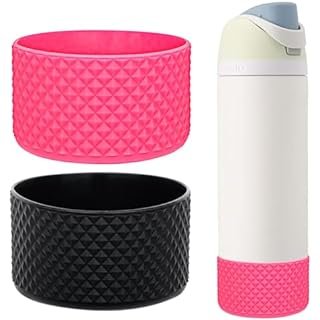 Silicone Water Bottle Boot 24oz 40oz Anti-Slip Protective Gym Sleeve Bottom Bumper FreeSip Twist Flip Stainless Steel Bottle
