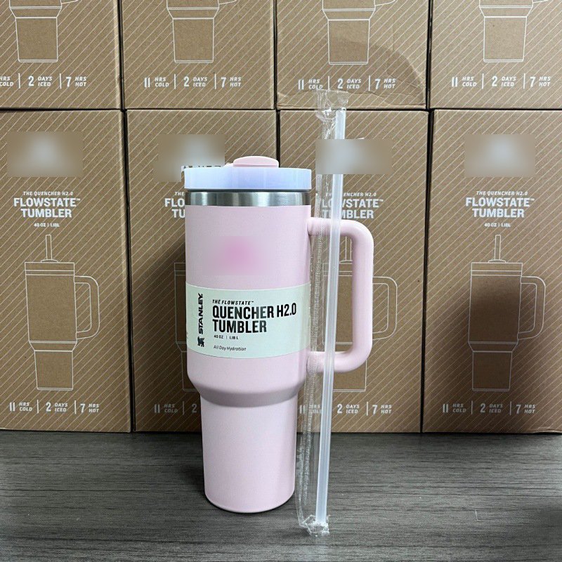 Modern Brand 40oz Stainless Steel Travel Tumbler 30 oz H2.0 Hot Thermal Water Cup Sports Logo Office School Vacuum Flasks Back