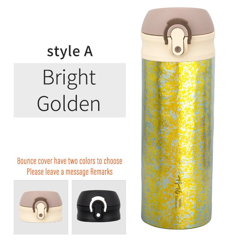 TiTo Pure Titanium Water Bottle Portable Double Wall Insulated Thermos Cup Vacuum Flask Coffee Mug Travel Drinkware for Home