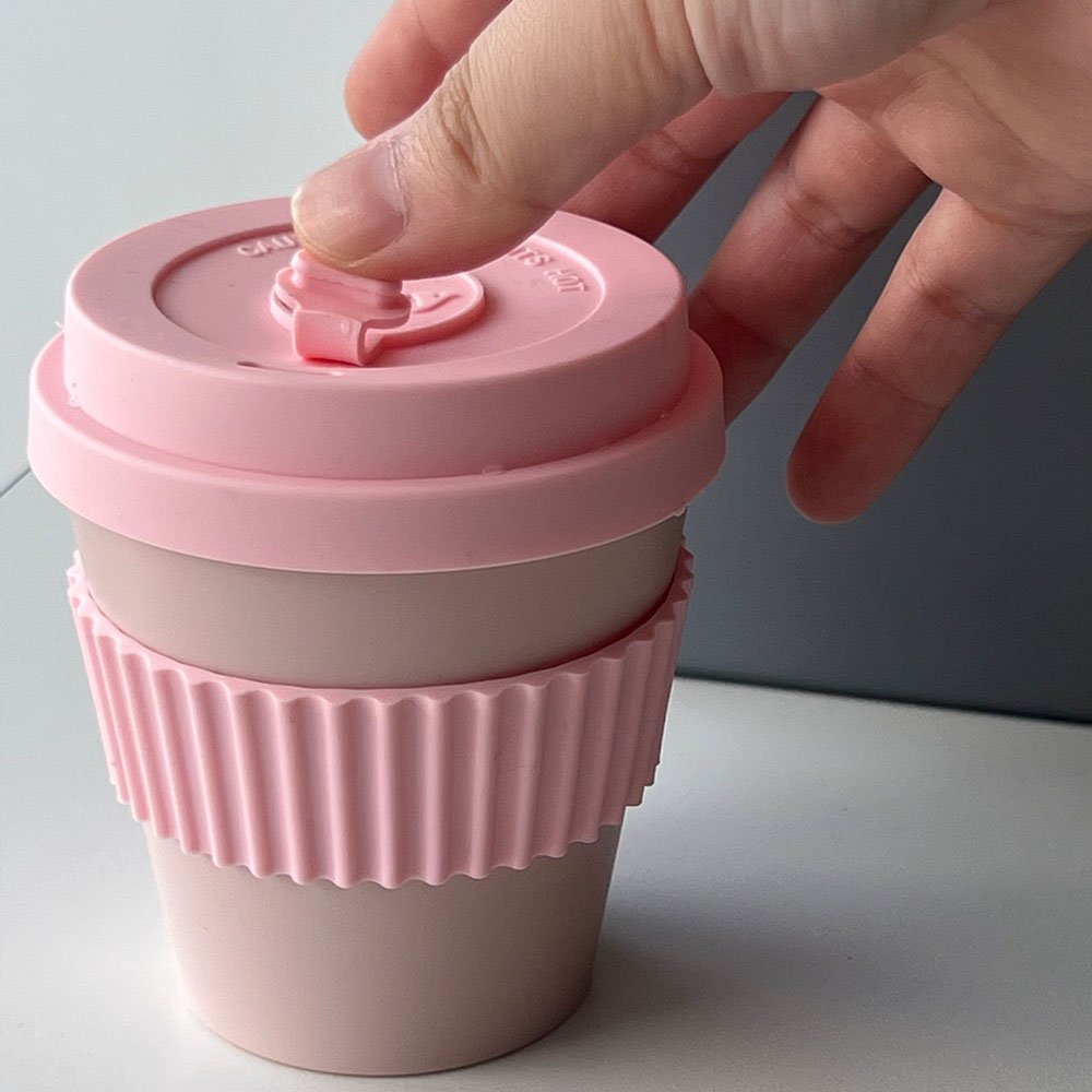 Coffee Mug Rpet 100% Rpet Pink Coffee Cup With Lid Pink Small Travel Mug Coffee Mug