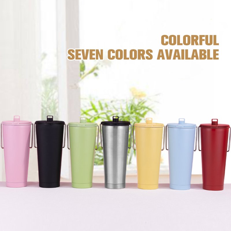 New design 20oz OEM/ODM stainless steel insulated coffee mug with stainless handle