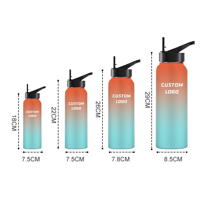 Hot Selling Leak Proof Metal Double Wall 24oz Stainless Steel Vacuum Flask Water Bottle With Custom Colors Logos