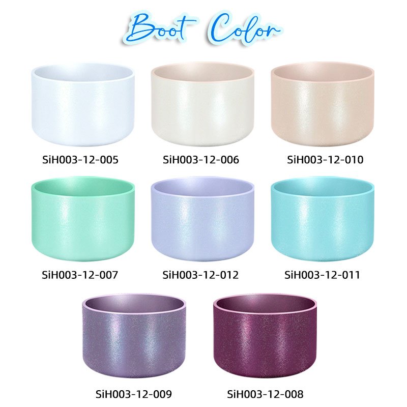 Chameleon Gradient Matte Luster Silicone Boot Compatible Protector Tumbler Boot Anti-Slip Bottom Sleeve Water Bottle Bumper