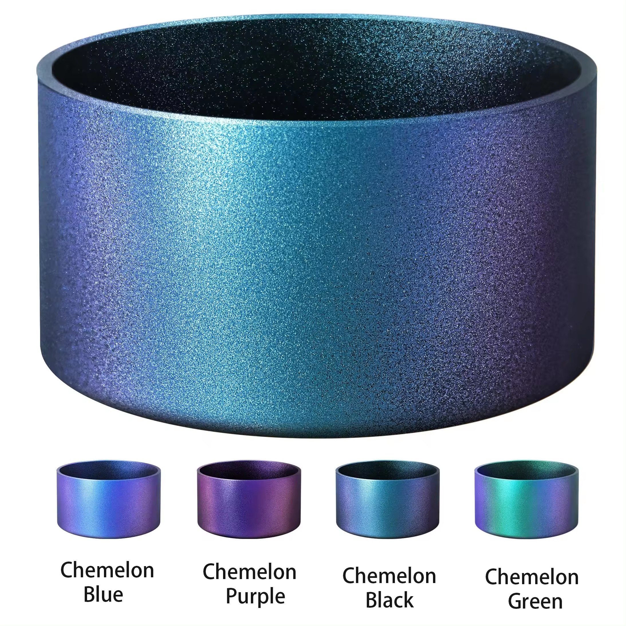 Chameleon Gradient Matte Luster Silicone Boot Compatible Protector Tumbler Boot Anti-Slip Bottom Sleeve Water Bottle Bumper
