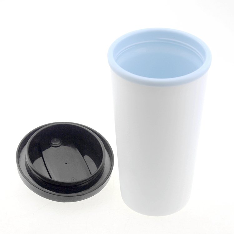 Eco-Friendly Feature Material double walled plastic coffee mugs travel mug with replaceable the lid
