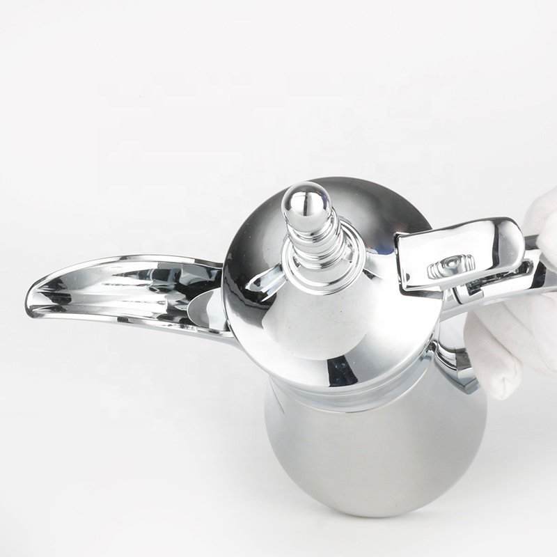 ARABIC STYLE Silver GOLDEN COLOR SUS304 DOUBLE WALL STAINLESS STEEL INSULATED 500ML VACUUM FLASK DALLAH POT