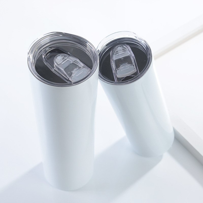 Wholesale White color Sublimation cups stainless steel vacuum sublimatioon blanks tumblr cups